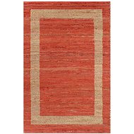 Handmade jute carpet red 80x160 cm - Carpet