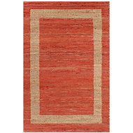 Handmade jute carpet red 160x230 cm - Carpet