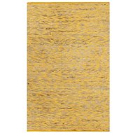 Handmade jute carpet yellow and natural 80x160 cm - Carpet