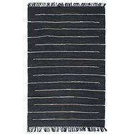 Hand-woven rug Chindi cotton 80x160 cm anthracite - Carpet