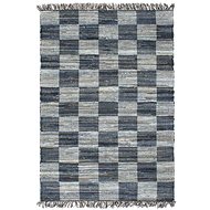 Hand-woven rug Chindi denim 160x230 cm blue - Carpet