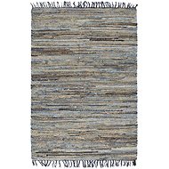 Hand-woven rug Chindi jute denim 120x170cm multicoloured - Carpet