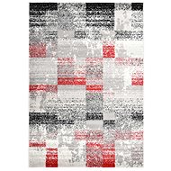 Carpet gray-red 160x230 cm PP - Carpet