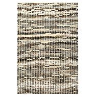 Genuine leather rug with fur 80x150 cm black and white - Carpet