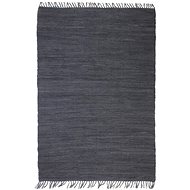 Hand-woven rug Chindi cotton 120x170 cm anthracite - Carpet