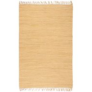 Hand-woven rug Chindi cotton 80x160 cm beige - Carpet