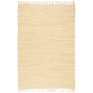 Hand-woven rug Chindi cotton 200x290 cm cream - Carpet