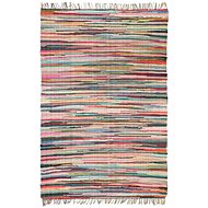 Hand-woven rug Chindi cotton 120x170 cm multicoloured - Carpet
