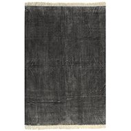 Kilim cotton carpet 200x290 cm anthracite - Carpet