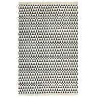 Carpet Kilim with cotton pattern 120x180 cm black and white - Carpet