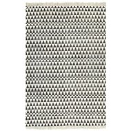 Carpet Kilim with cotton pattern 160x230 cm black and white - Carpet