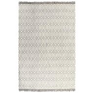 Carpet Kilim with cotton pattern 160x230 cm colour taupe - Carpet