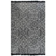 Carpet Kilim with cotton pattern 120x180 cm gray - Carpet
