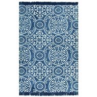Carpet Kilim with cotton pattern 120x180 cm blue - Carpet