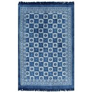 Carpet Kilim with cotton pattern 160x230 cm blue - Carpet