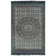 Carpet Kilim with cotton pattern 160x230 cm gray - Carpet