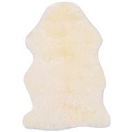 Sheepskin carpet 60x90 cm white - Fur