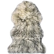 Sheepskin carpet 60x90 cm dark grey brindle - Fur