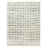 Carpet denim and wool 80x150 cm blue-white - Carpet