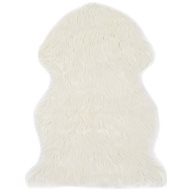 Carpet 60x90 cm faux sheepskin white - Fur