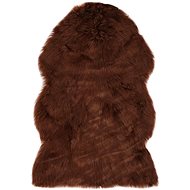 Carpet 60x90 cm artificial sheepskin brown - Carpet