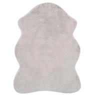 Carpet 65x95 cm faux rabbit fur gray - Carpet