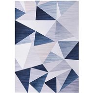 Carpet with multicoloured print 80x150 cm textile - Carpet