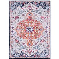 Carpet with multicoloured print 80x150 cm textile - Carpet