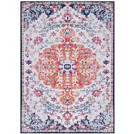 Carpet with multicoloured print 120x160 cm textile - Carpet