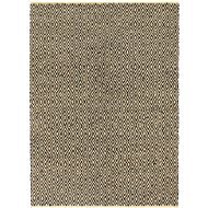 Ručne tkaný koberec Chindi koža bavlna 120 × 170 cm čierny - Koberec