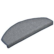 Carpet stair treads 15 pcs light grey-blue 56x17x3 cm - Stair Treads