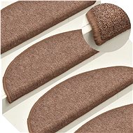 Carpet stair treads 15 pcs brown 65×24×4 cm - Stair Treads