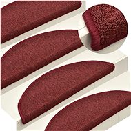 Carpet stair treads 15 pcs red 65×24×4 cm - Stair Treads