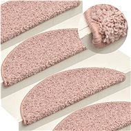Carpet stair treads 15 pcs light pink 65×21×4 cm - Stair Treads