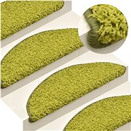 Carpet stair treads 15 pcs green 65×21×4 cm - Stair Treads