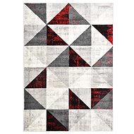 Koberec černo-červený 160×230 cm PP - Koberec