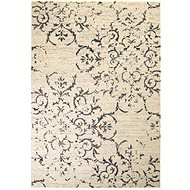 Moderní koberec s květinovým vzorem 180×280 cm béžovo-modrý - Koberec