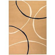 Modern szőnyeg körös mintával 180×280 cm, barna - Szőnyeg