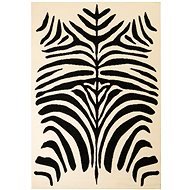 Moderní koberec se zebřím vzorem 180×280 cm béžovo-černý - Koberec