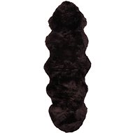 Sheepskin carpet 60×180 cm brown - Fur