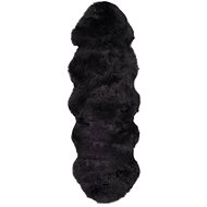 Sheepskin carpet 60×180 cm dark grey - Fur