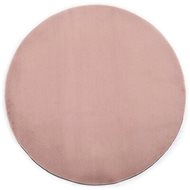 Carpet 160 cm artificial rabbit fur old pink - Fur