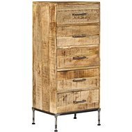 Chest of drawers 45 x 35 x 106 cm solid mango wood - Chest of Drawers