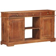 Sideboard 135 x 35 x 75 cm solid acacia wood 323543 - Sideboard