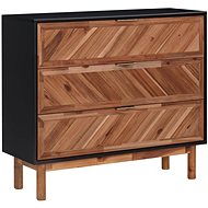 Sideboard 90 x 33.5 x 80 cm solid acacia wood and MDF 289906 - Sideboard
