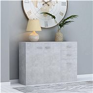 Sideboard concrete gray 105 x 30 x 75 cm chipboard 800697 - Sideboard