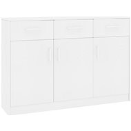 Sideboard white 110 x 34 x 75 cm chipboard 800702 - Sideboard