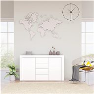 Sideboard white 120 x 36 x 69 cm chipboard 801841 - Sideboard
