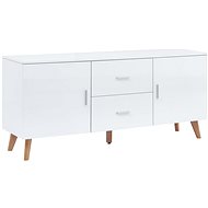 Sideboard white 160 x 40 x 70 cm MDF 247305 - Sideboard