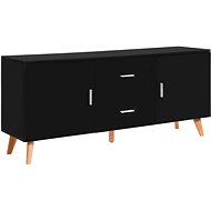 Sideboard black 160 x 40 x 70 cm MDF 247306 - Sideboard